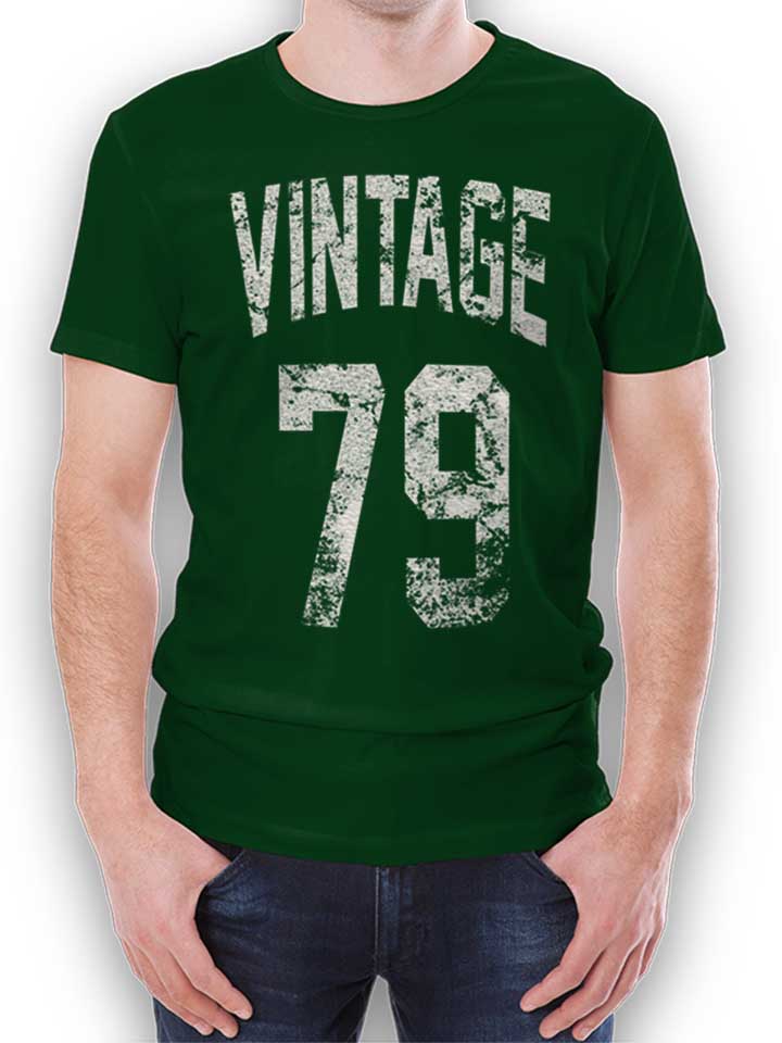 Vintage 1979 T-Shirt verde-scuro L
