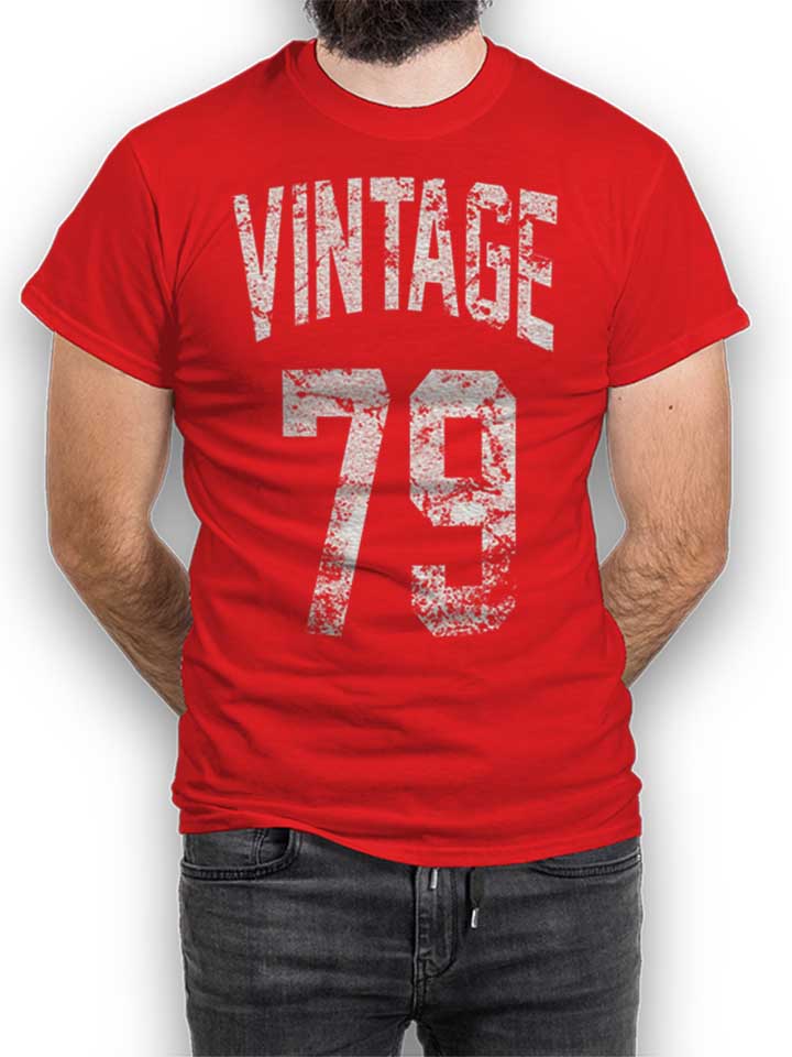 Vintage 1979 Camiseta rojo L