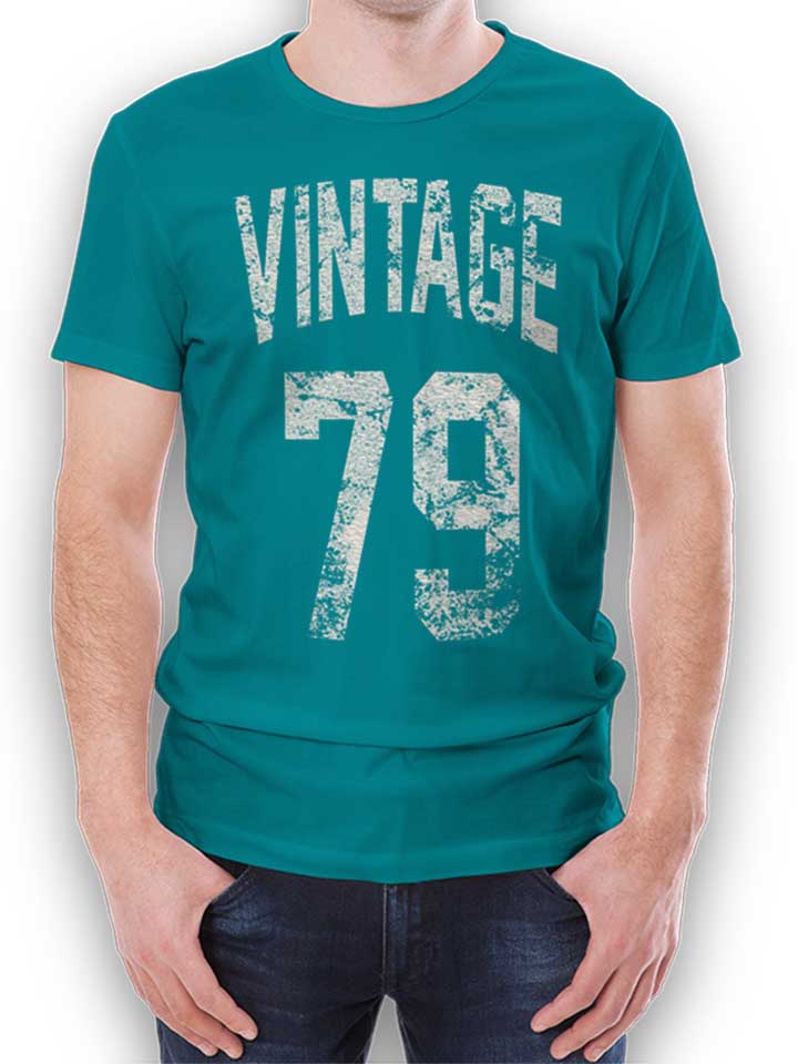 Vintage 1979 Camiseta turquesa L