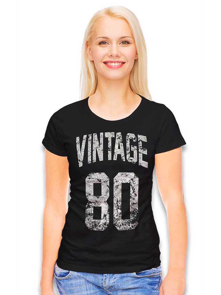 vintage-1980-damen-t-shirt schwarz 2