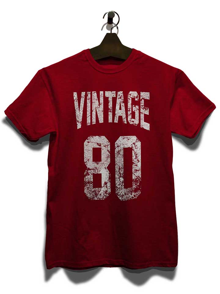 vintage-1980-t-shirt bordeaux 3