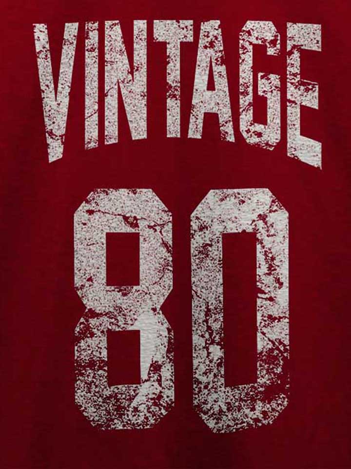 vintage-1980-t-shirt bordeaux 4