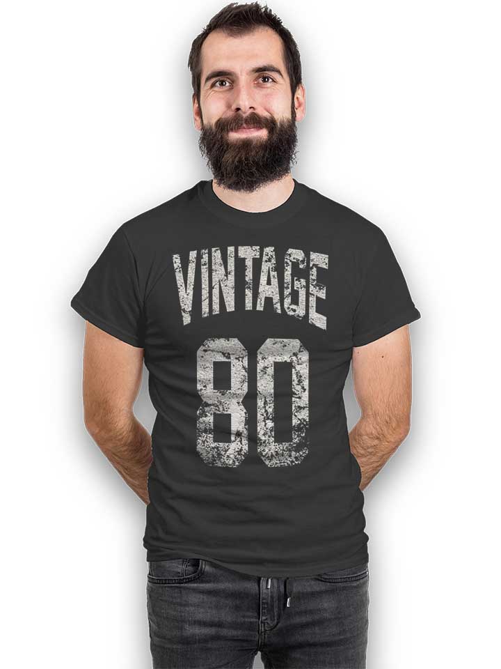 vintage-1980-t-shirt dunkelgrau 2