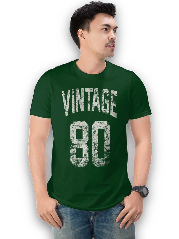 vintage-1980-t-shirt dunkelgruen 2