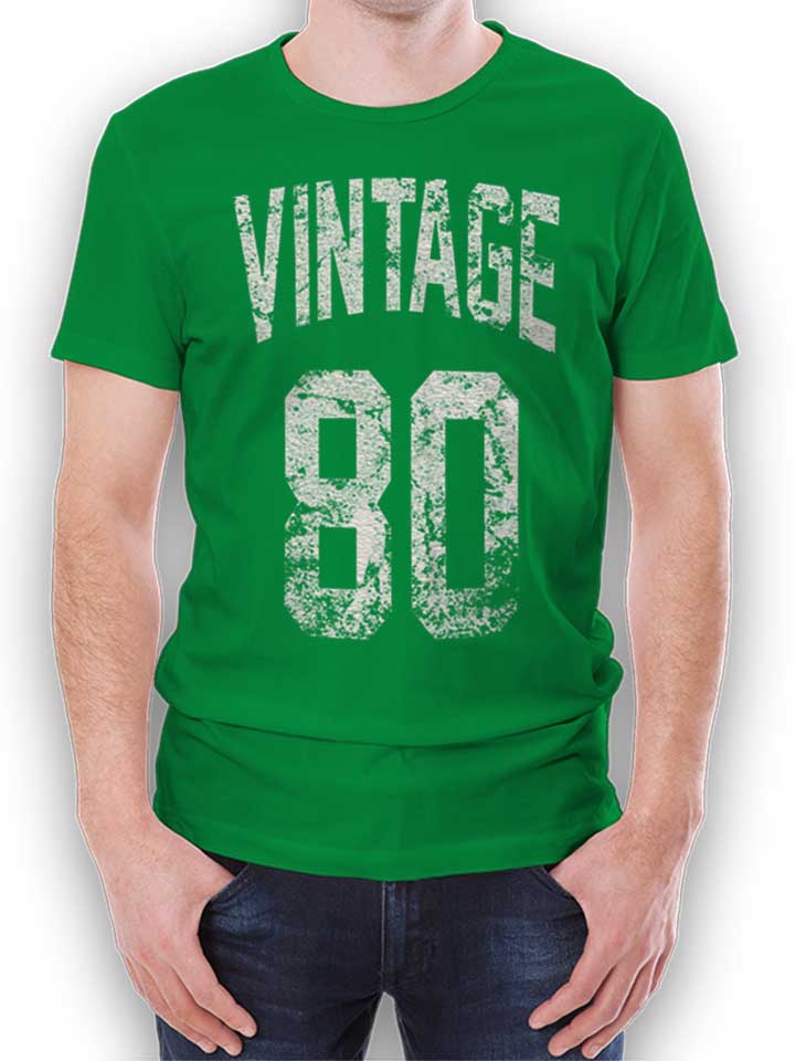 Vintage 1980 T-Shirt gruen L