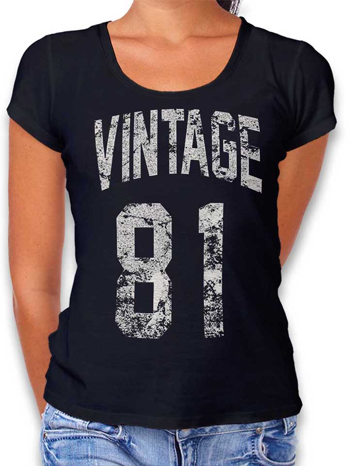 Vintage 1981 Womens T-Shirt black L