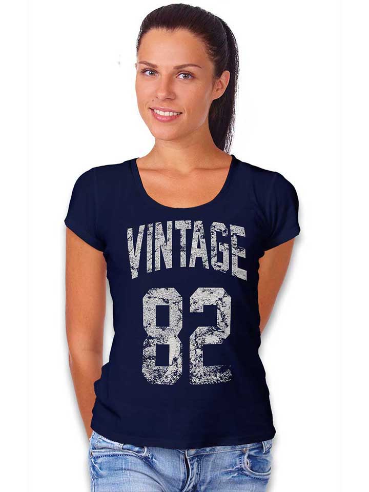vintage-1982-damen-t-shirt dunkelblau 2