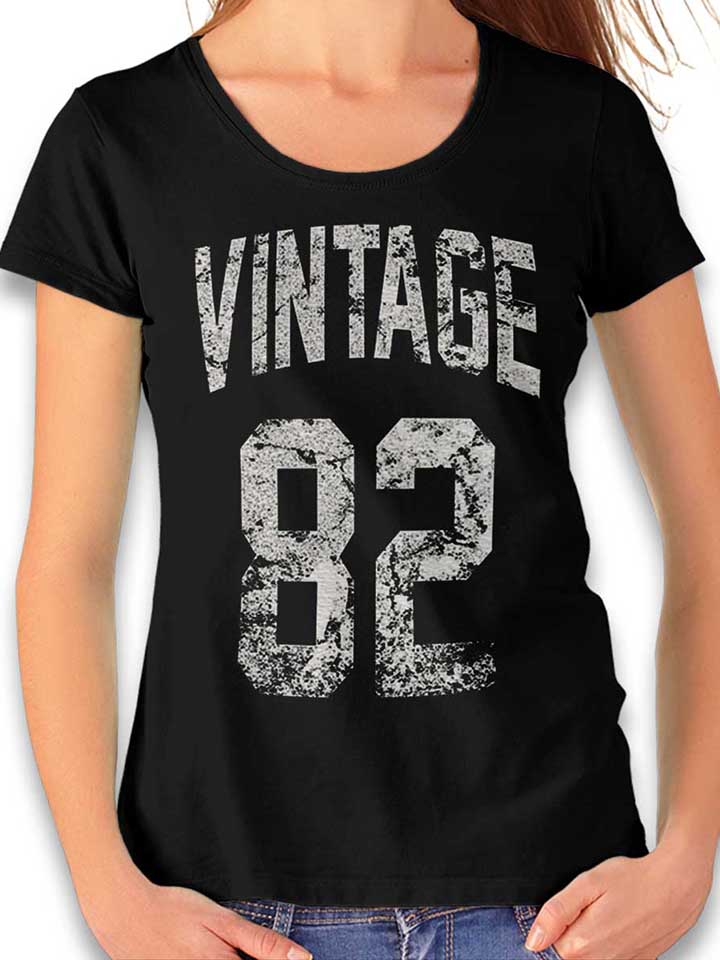 Vintage 1982 Womens T-Shirt black L