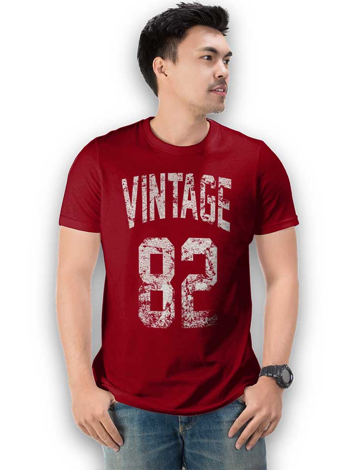 vintage-1982-t-shirt bordeaux 2