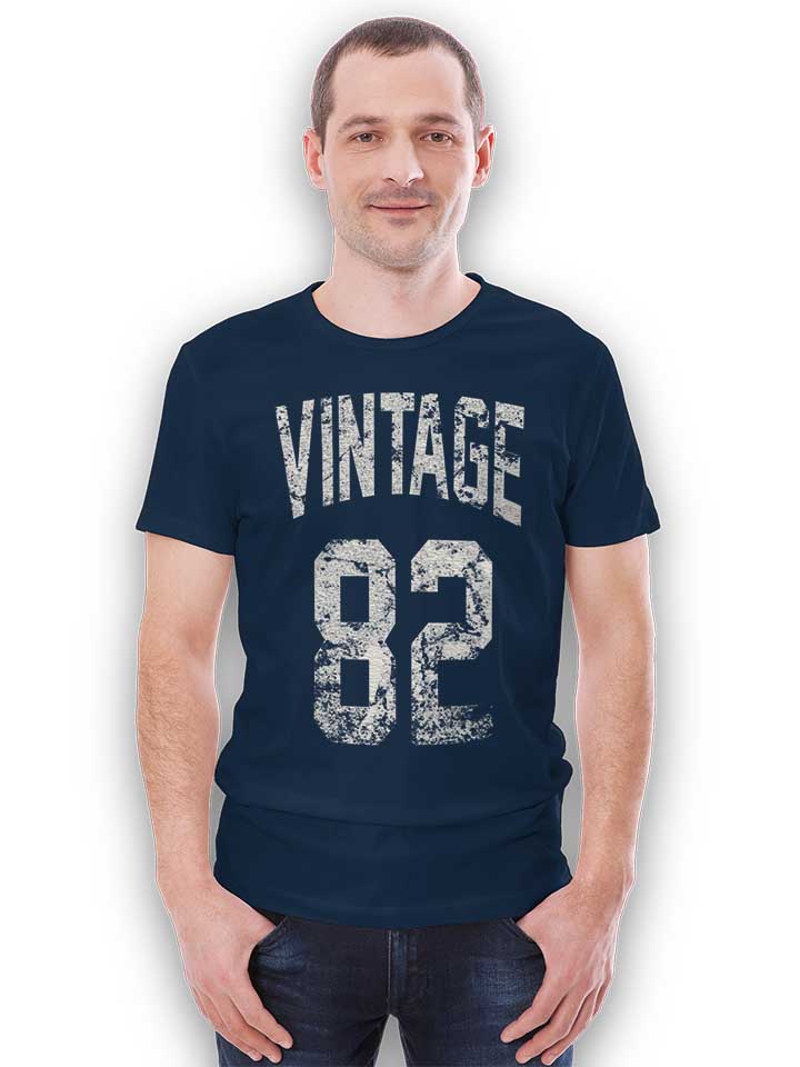 vintage-1982-t-shirt dunkelblau 2