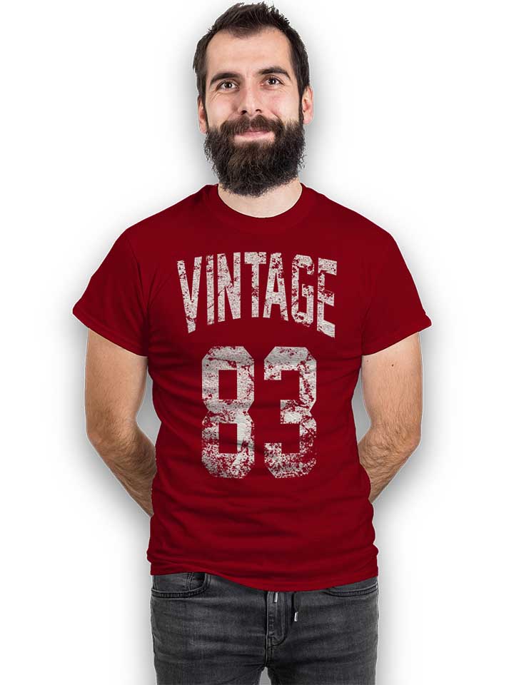 vintage-1983-t-shirt bordeaux 2