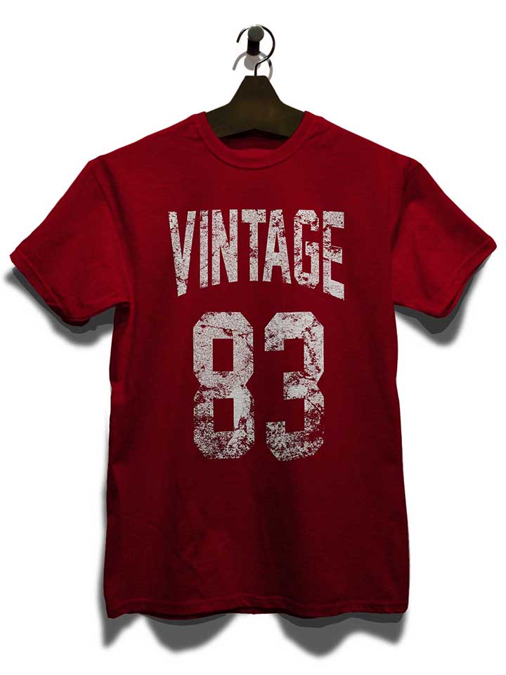 vintage-1983-t-shirt bordeaux 3