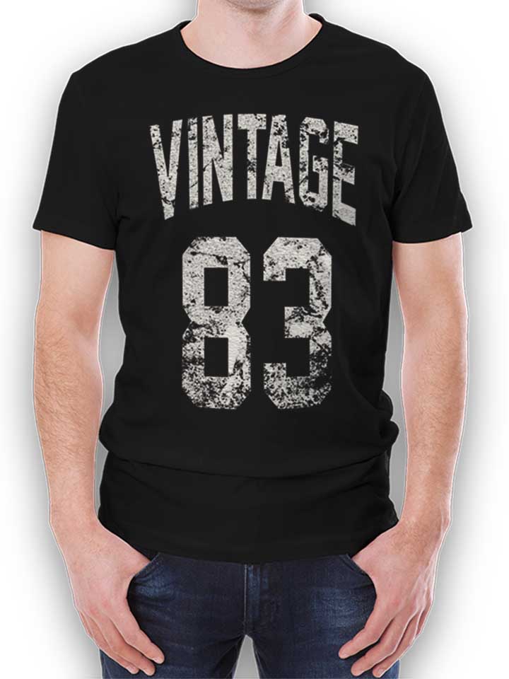 Vintage 1983 Camiseta negro L