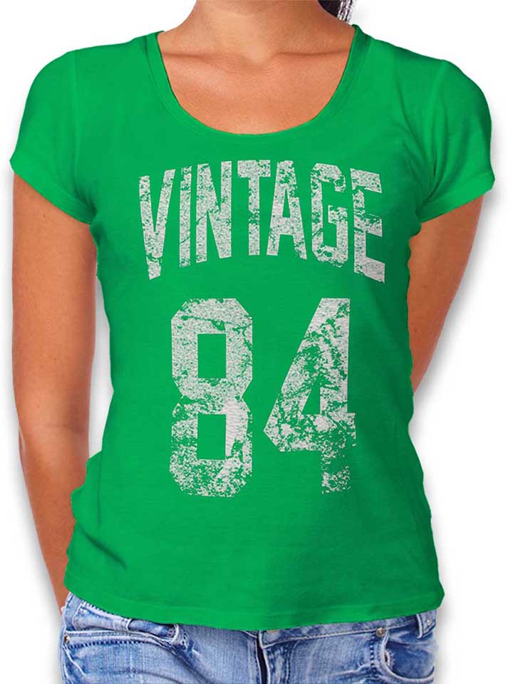 vintage-1984-damen-t-shirt gruen 1
