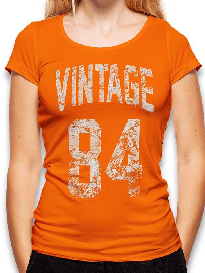 vintage-1984-damen-t-shirt orange 1