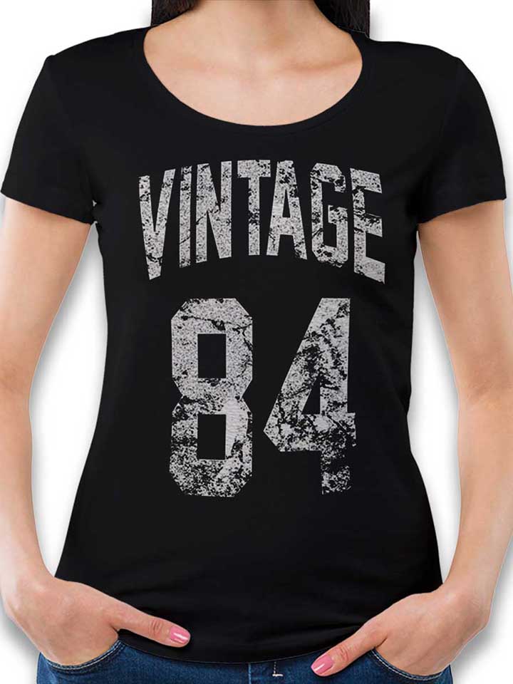 Vintage 1984 Damen T-Shirt schwarz L