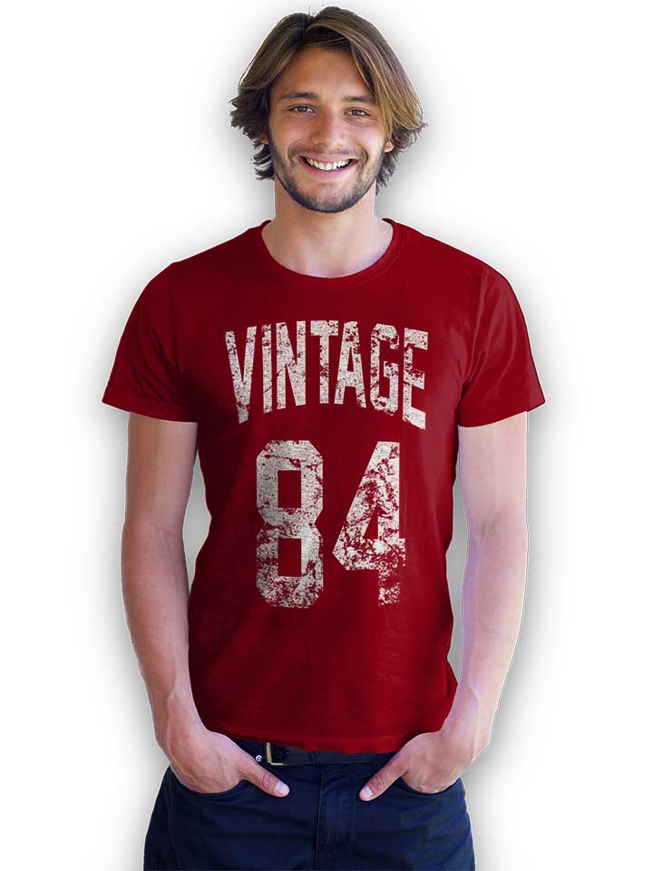 vintage-1984-t-shirt bordeaux 2