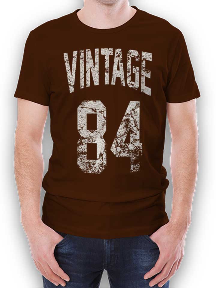 Vintage 1984 Camiseta marrn L