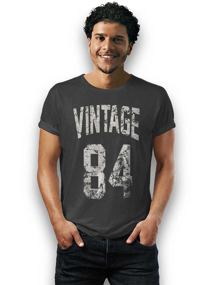 vintage-1984-t-shirt dunkelgrau 2