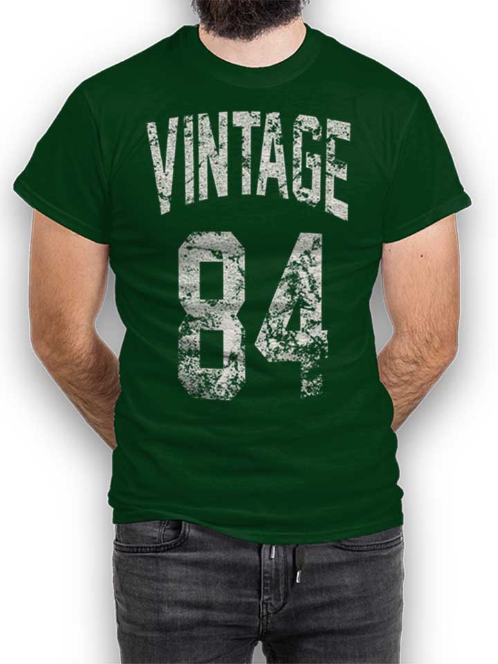 Vintage 1984 T-Shirt verde-scuro L