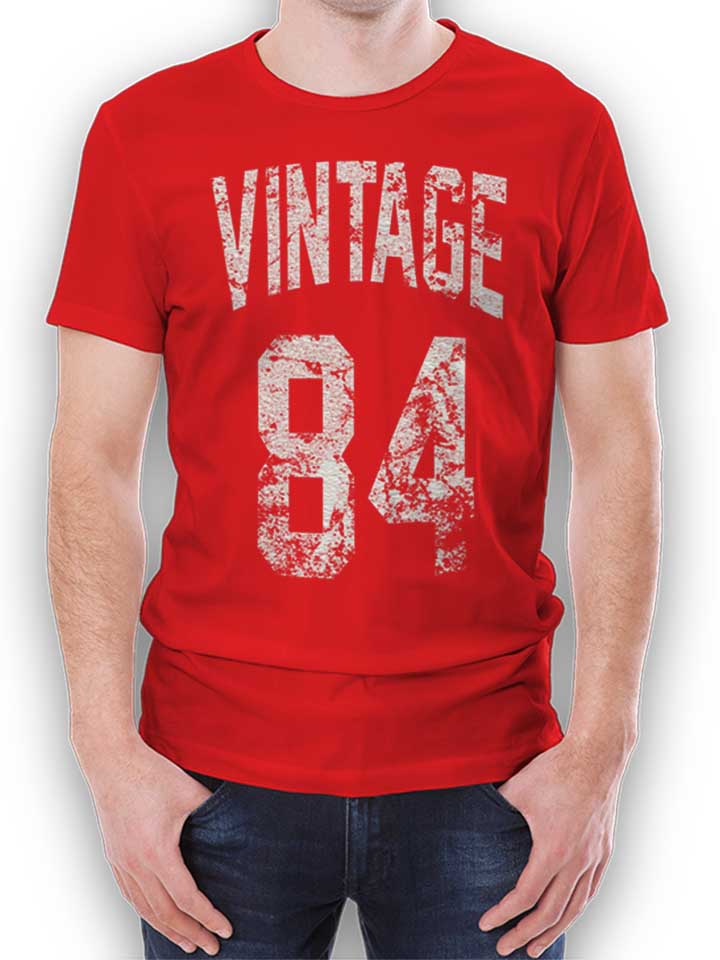Vintage 1984 Camiseta rojo L