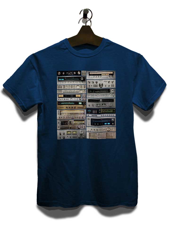 vintage-amps-t-shirt dunkelblau 3