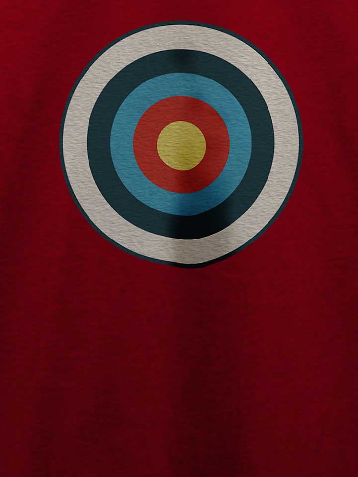 vintage-target-t-shirt bordeaux 4