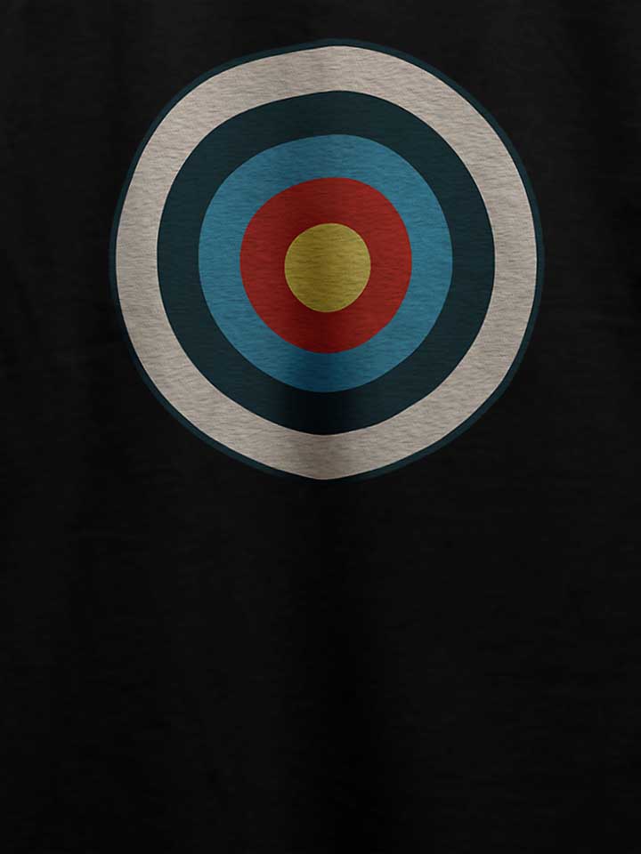 vintage-target-t-shirt schwarz 4