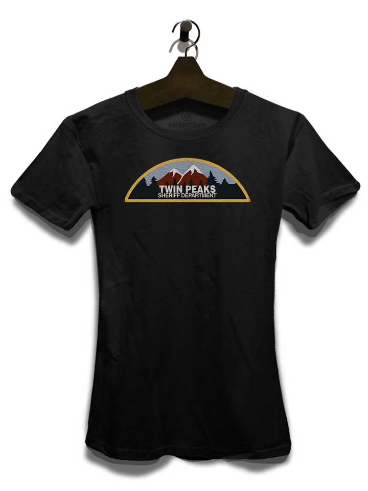 vintage-twin-peaks-sheriff-dep-damen-t-shirt schwarz 3