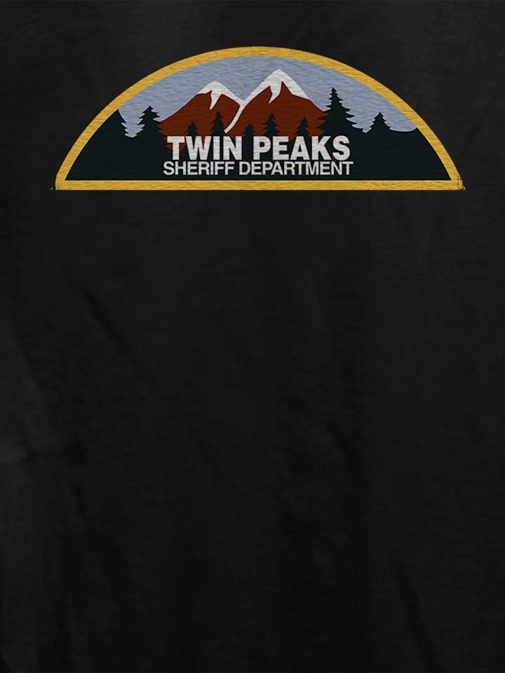vintage-twin-peaks-sheriff-dep-damen-t-shirt schwarz 4