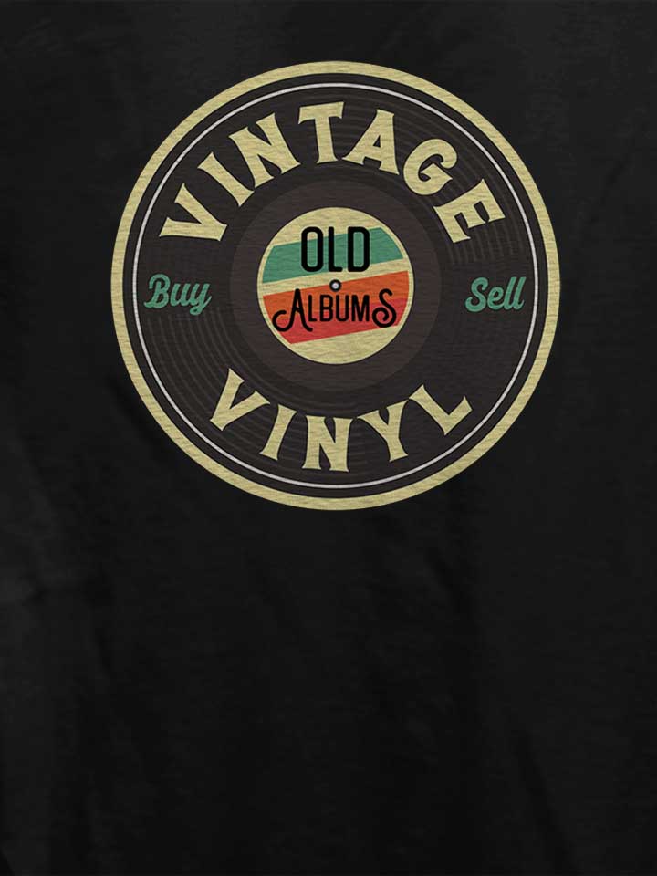vintage-vinyl-damen-t-shirt schwarz 4