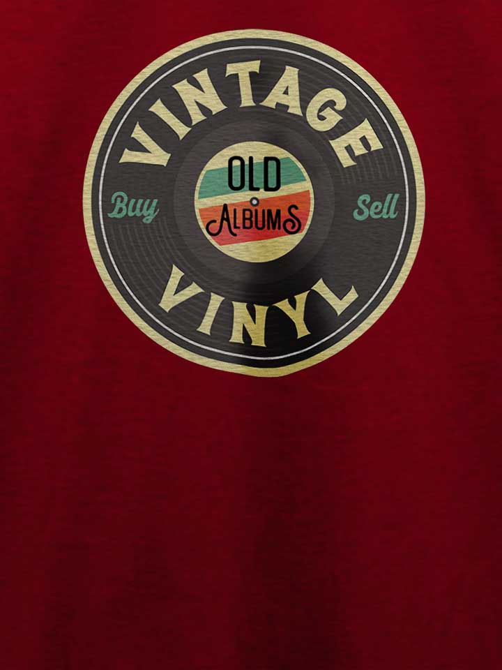 vintage-vinyl-t-shirt bordeaux 4