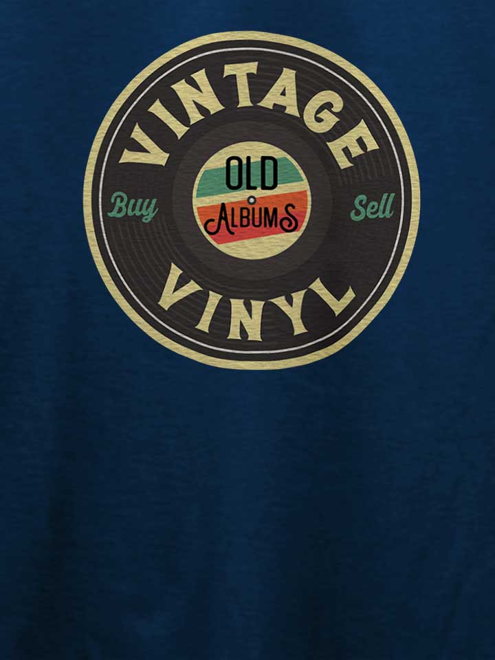 vintage-vinyl-t-shirt dunkelblau 4