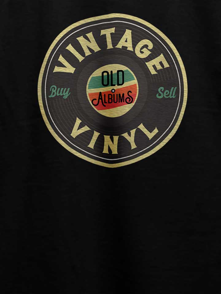 vintage-vinyl-t-shirt schwarz 4