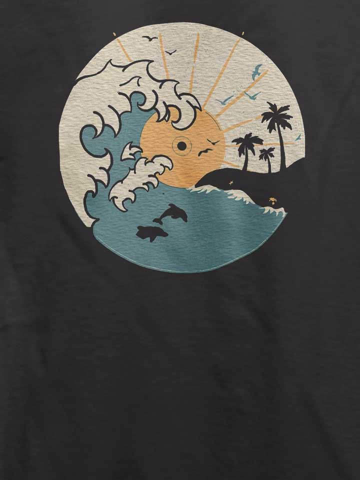 vinyl-beach-t-shirt dunkelgrau 4
