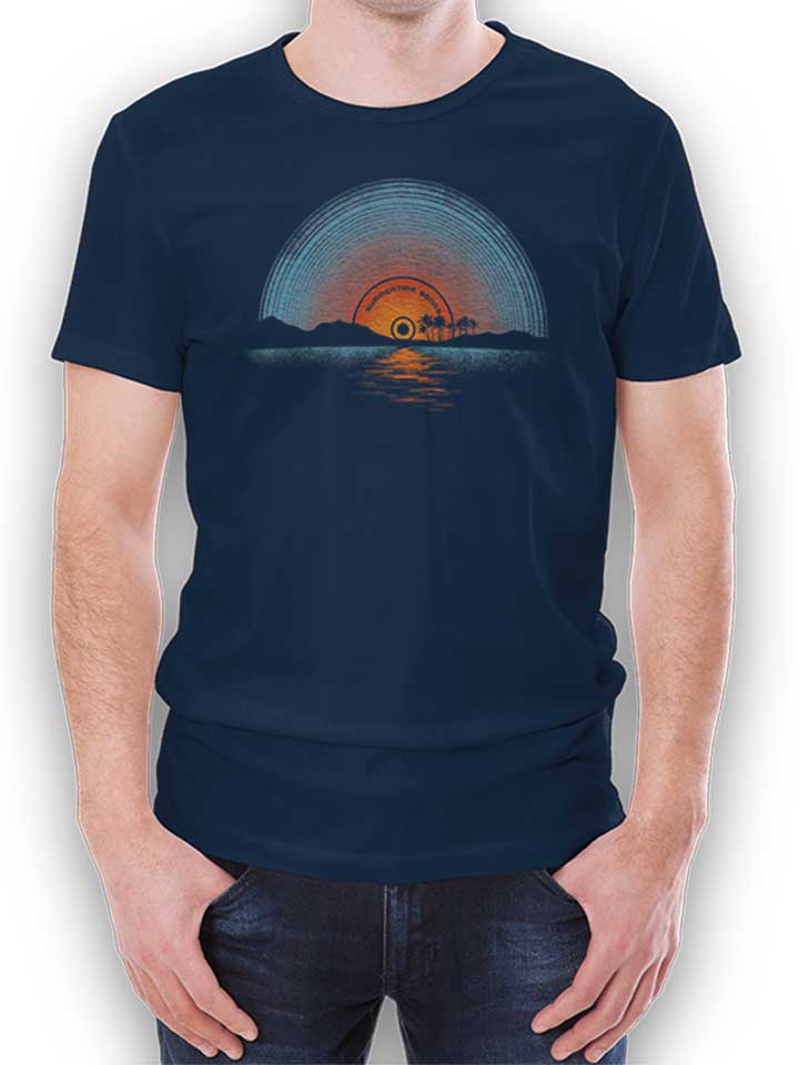 Vinyl Sunset 02 T-Shirt blu-oltemare L