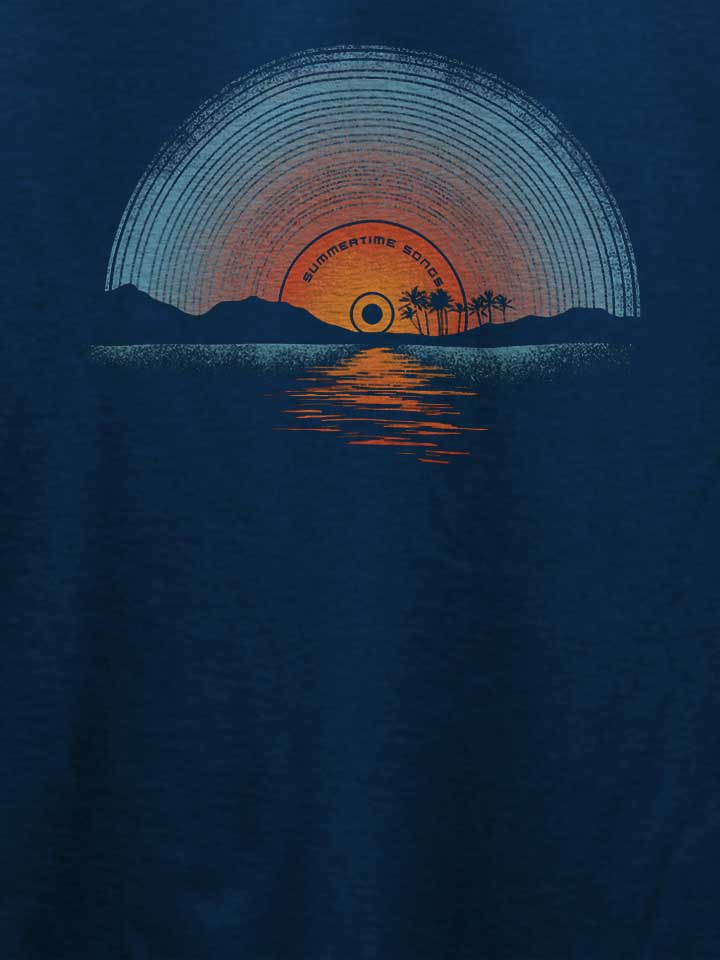 vinyl-sunset-02-t-shirt dunkelblau 4