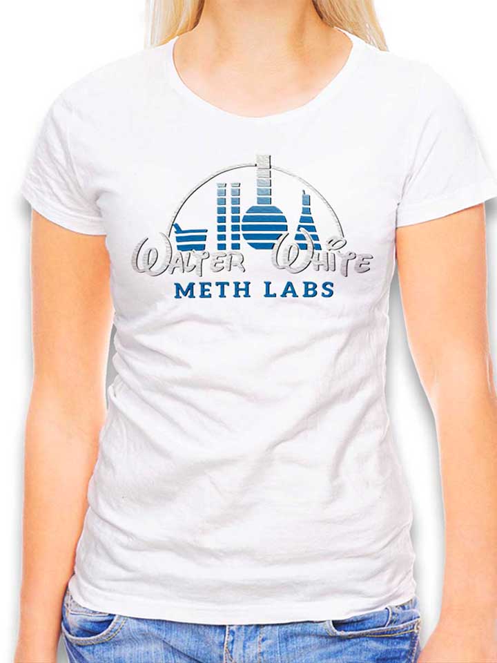 walter-white-meth-labs-damen-t-shirt weiss 1