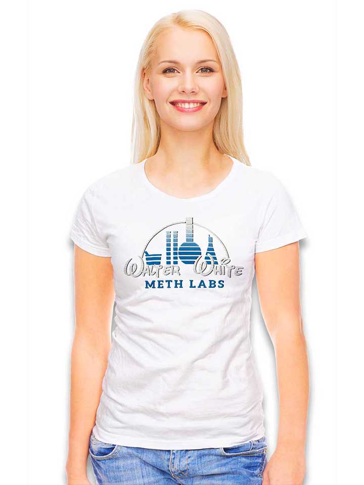 walter-white-meth-labs-damen-t-shirt weiss 2