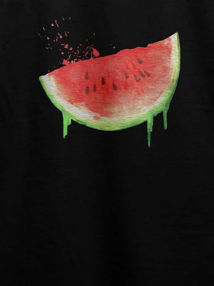 watercolor-watermelon-t-shirt schwarz 4