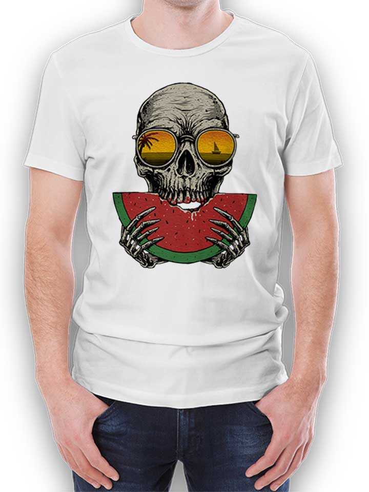 watermelon-skull-t-shirt weiss 1