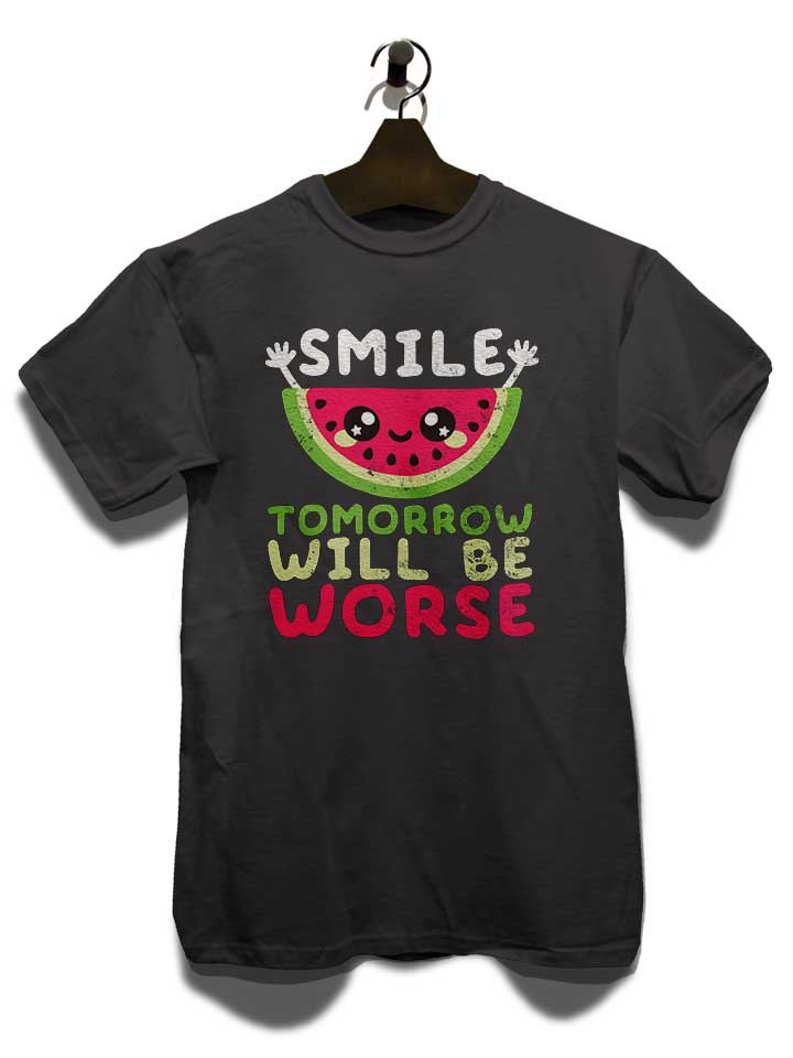 watermelon-smile-t-shirt dunkelgrau 3