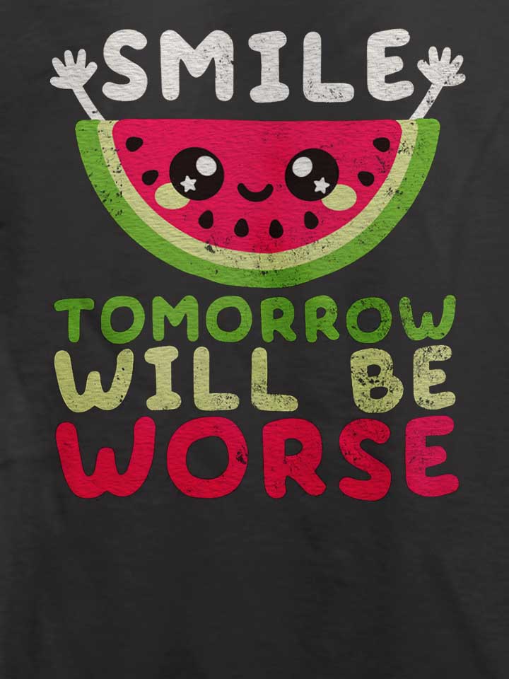 watermelon-smile-t-shirt dunkelgrau 4
