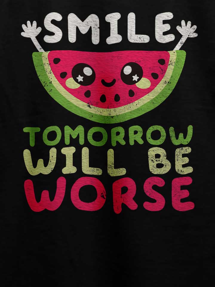 watermelon-smile-t-shirt schwarz 4