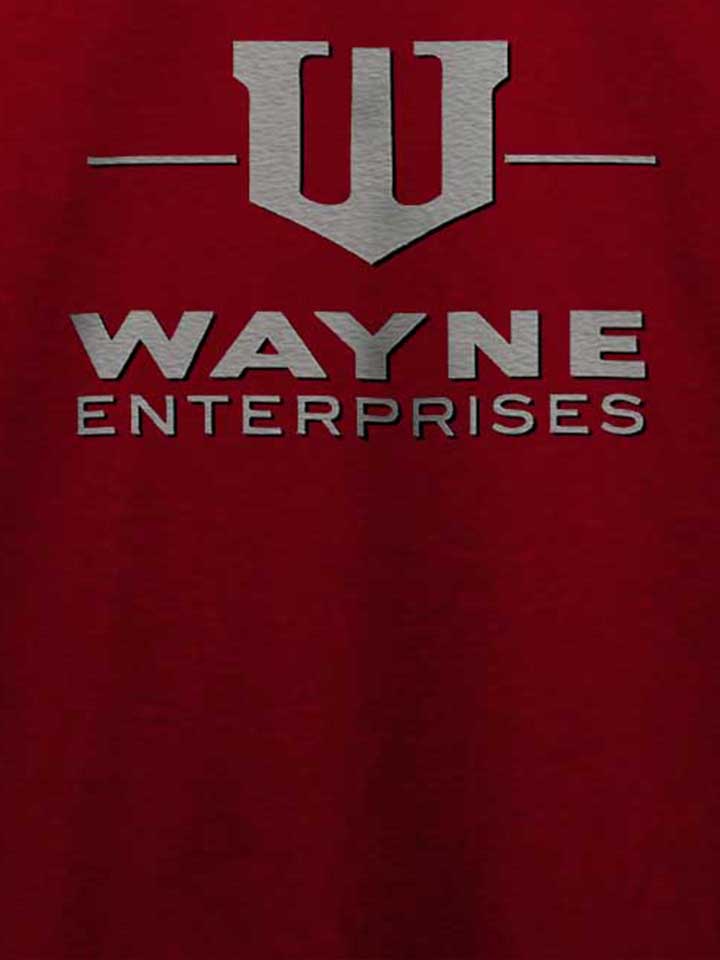 wayne-enterprises-t-shirt bordeaux 4