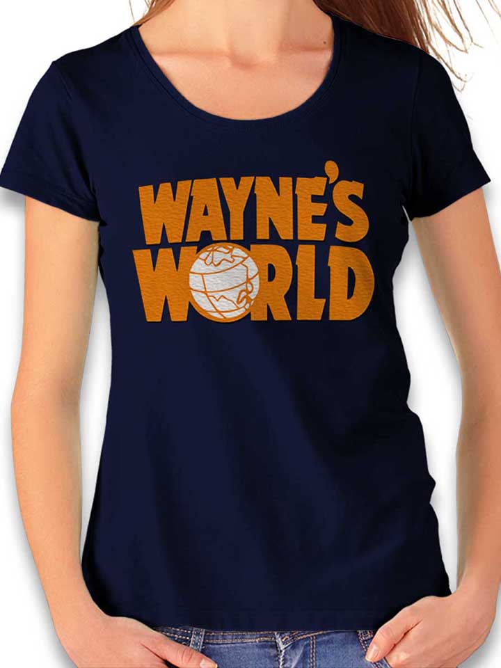 Waynes World Damen T-Shirt dunkelblau L