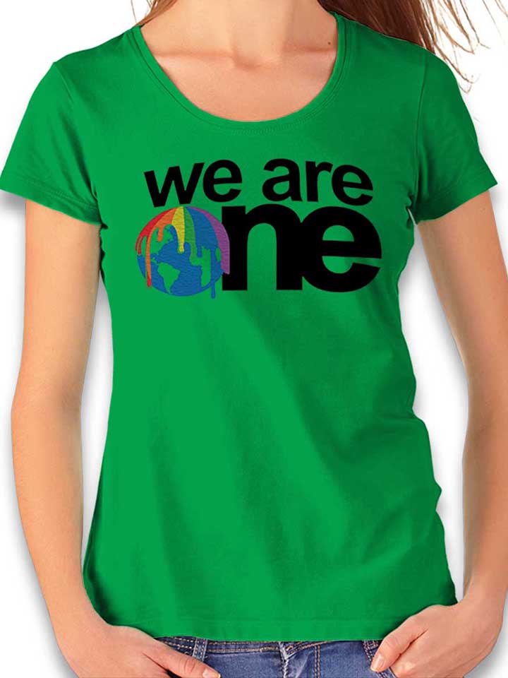 We Are One Logo T-Shirt Donna verde L