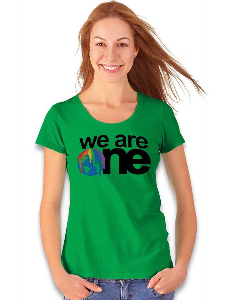we-are-one-logo-damen-t-shirt gruen 2