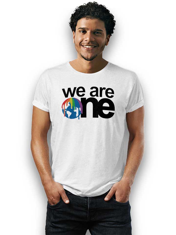 we-are-one-logo-t-shirt weiss 2