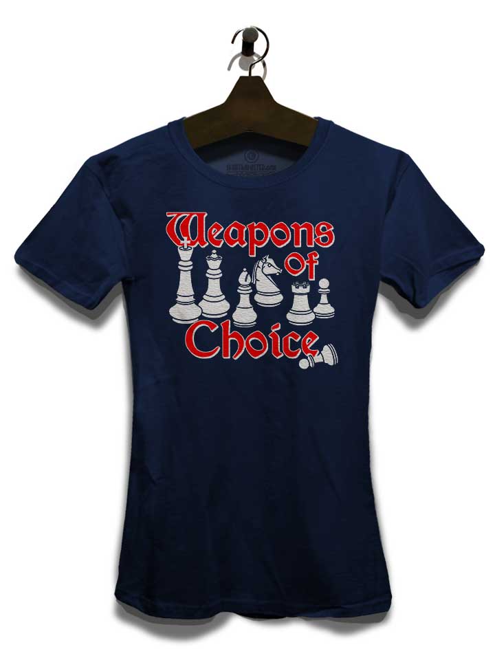 weapons-of-choice-chess-damen-t-shirt dunkelblau 3